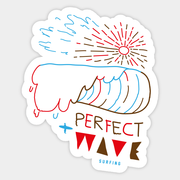 Perfect Wave Sticker by HaloCalo